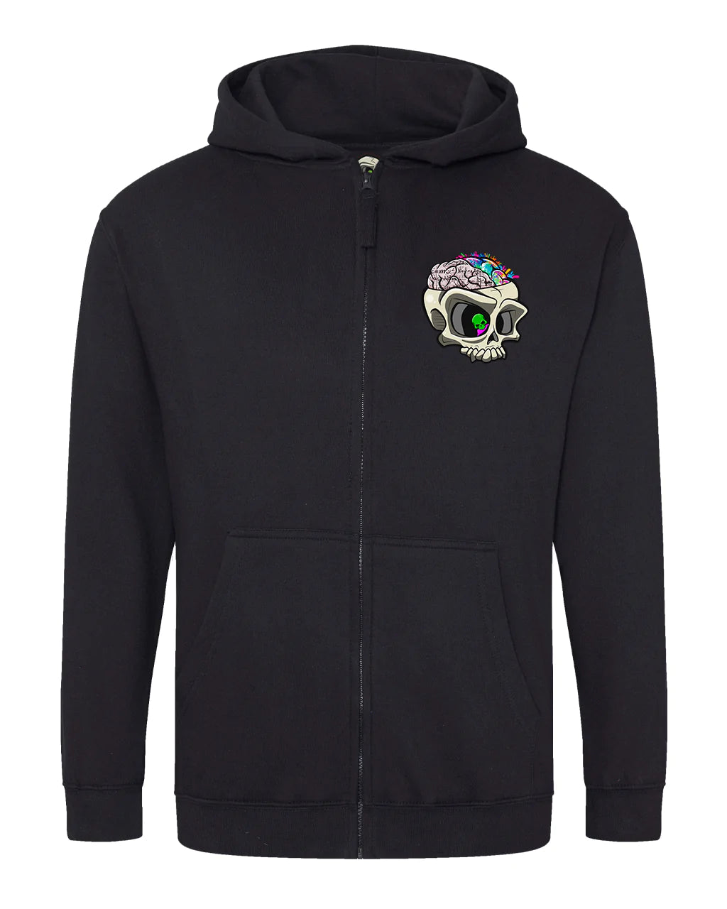 Kids ADHD Mental Health Awareness Full Zip Hoodie By Unsubtle Skulls