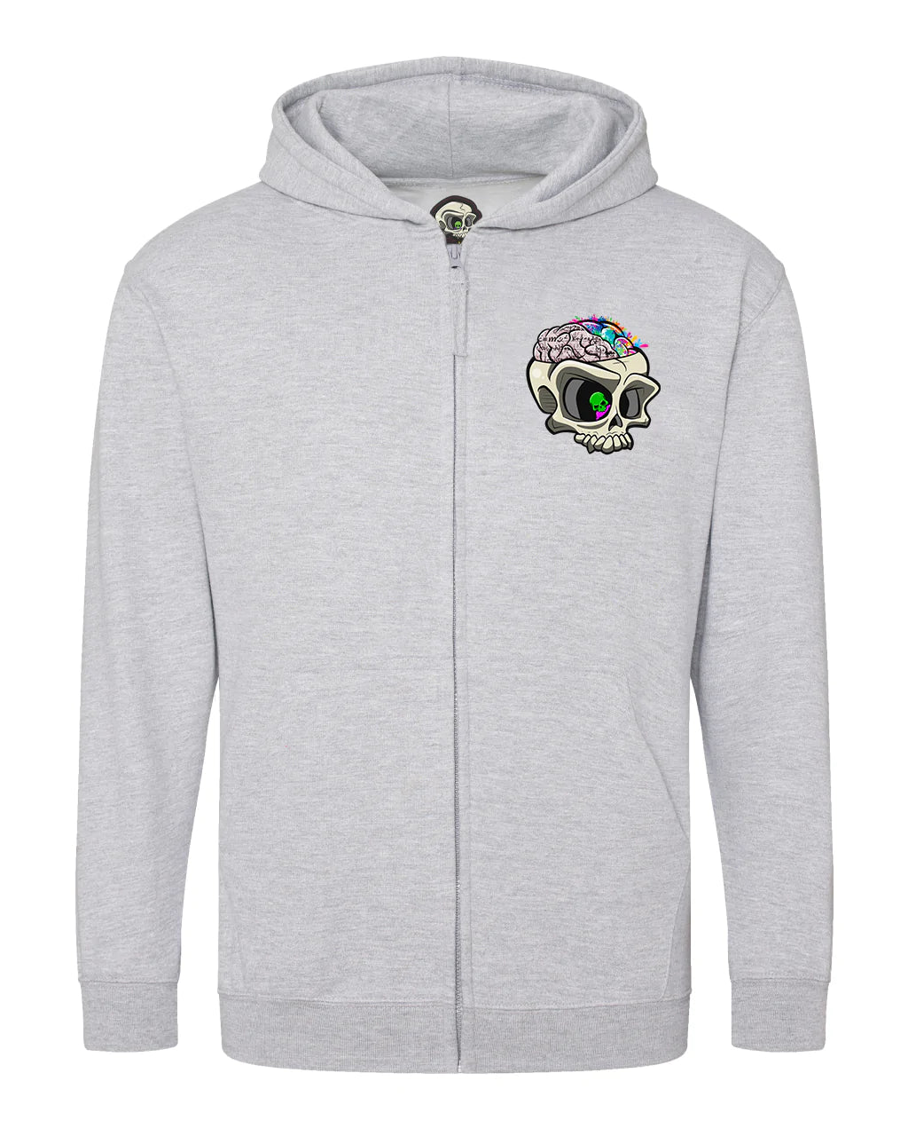 Kids ADHD Mental Health Awareness Full Zip Hoodie By Unsubtle Skulls