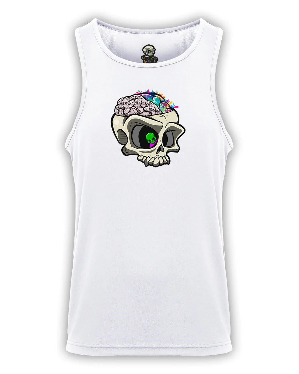 White ADHD Mental Health Awareness Vest By Unsubtle Skulls
