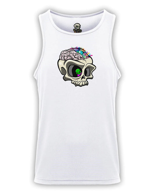 White ADHD Mental Health Awareness Vest By Unsubtle Skulls