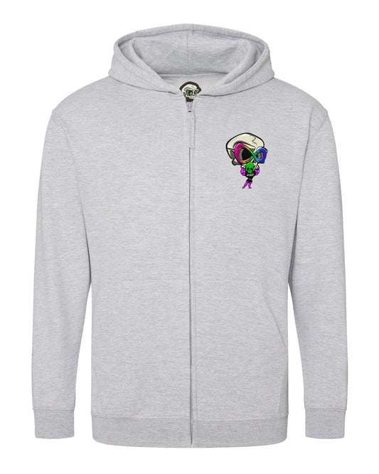 Kids ASD Mental Health Awareness Full Zip Hoodie By Unsubtle Skulls