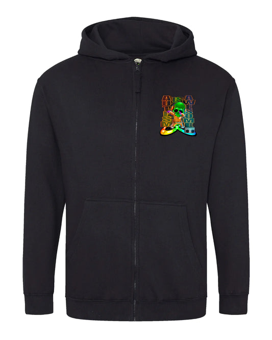 Kids Autism Mental Health Awareness Full Zip Hoodie By Unsubtle Skulls