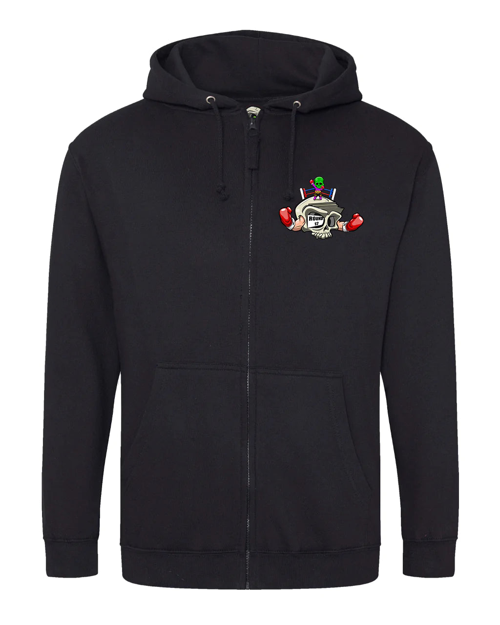 Boxing Full Zip Hoodie By Unsubtle Skulls