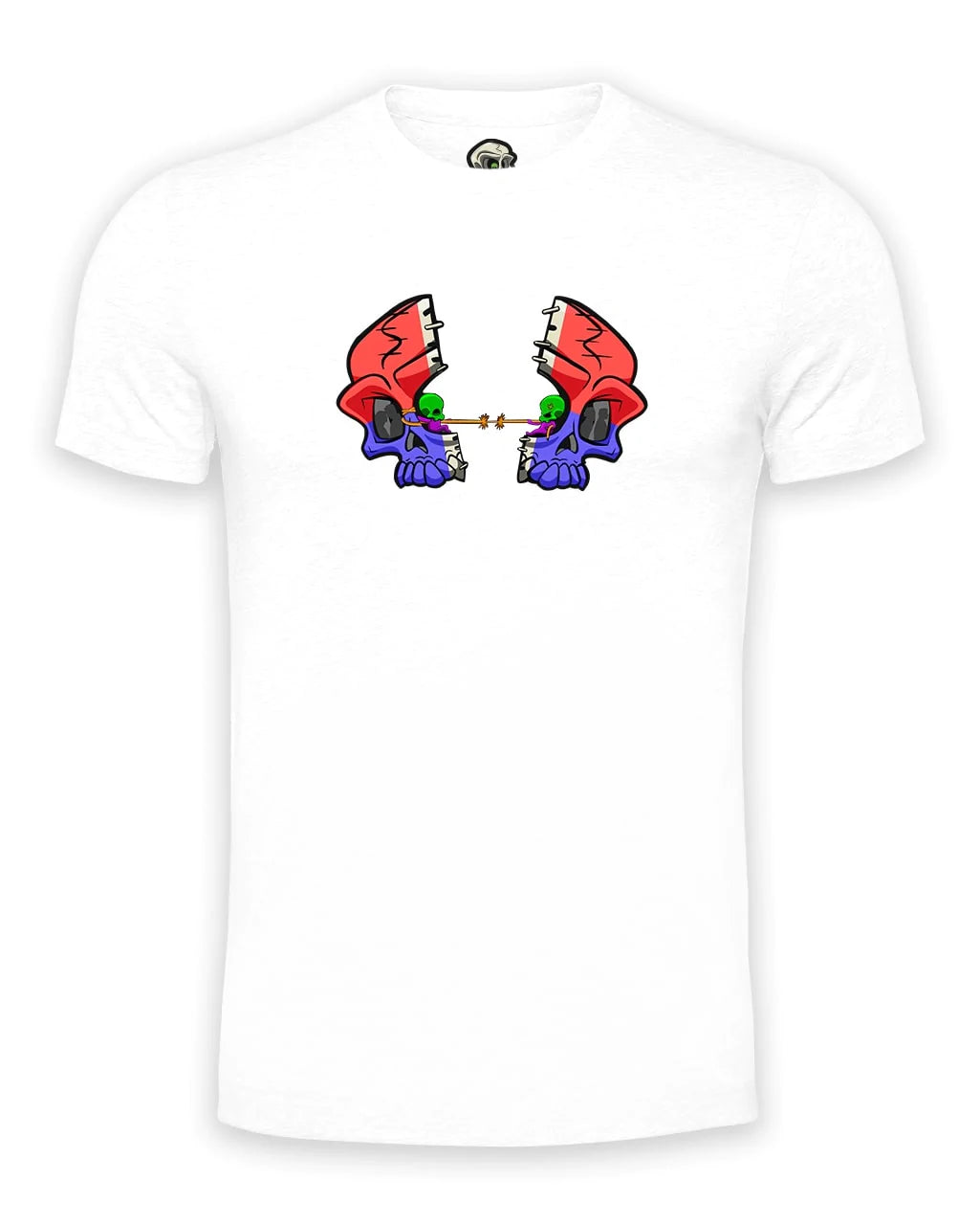 BPD Skull Mental Health Awareness T-Shirt By Unsubtle Skulls