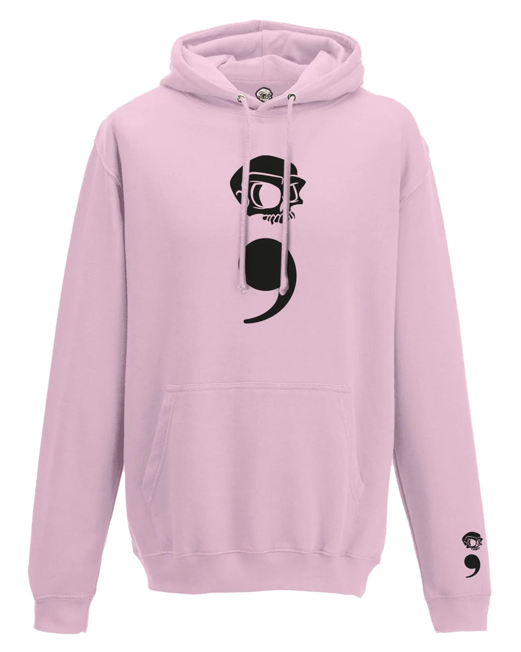 Semi Colon Mental Health Awareness Hoodie By Unsubtle Skulls