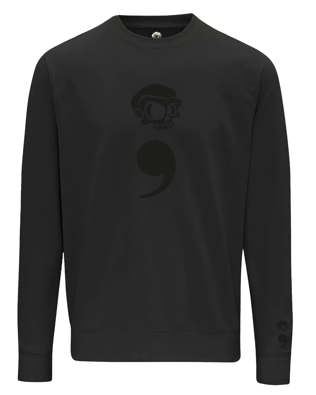 Semi Colon Mental Health Awareness Sweater By Unsubtle Skulls