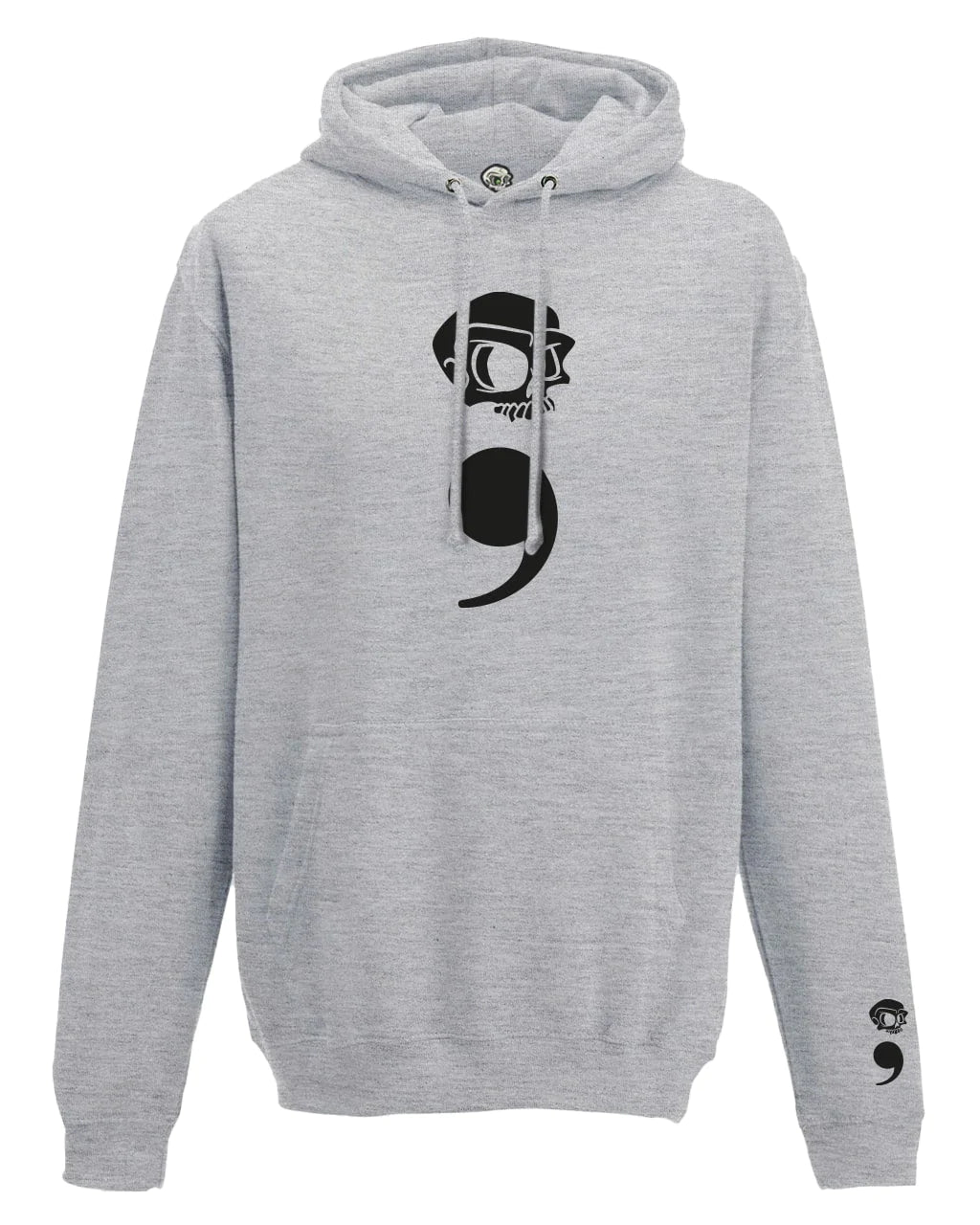 Semi Colon Mental Health Awareness Hoodie By Unsubtle Skulls