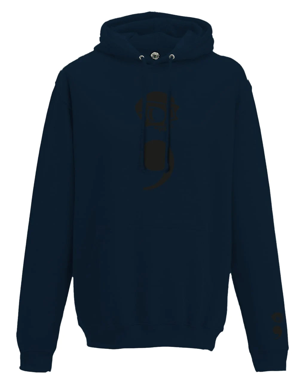 Semi Colon Mental Health Awareness Hoodie By Unsubtle Skulls