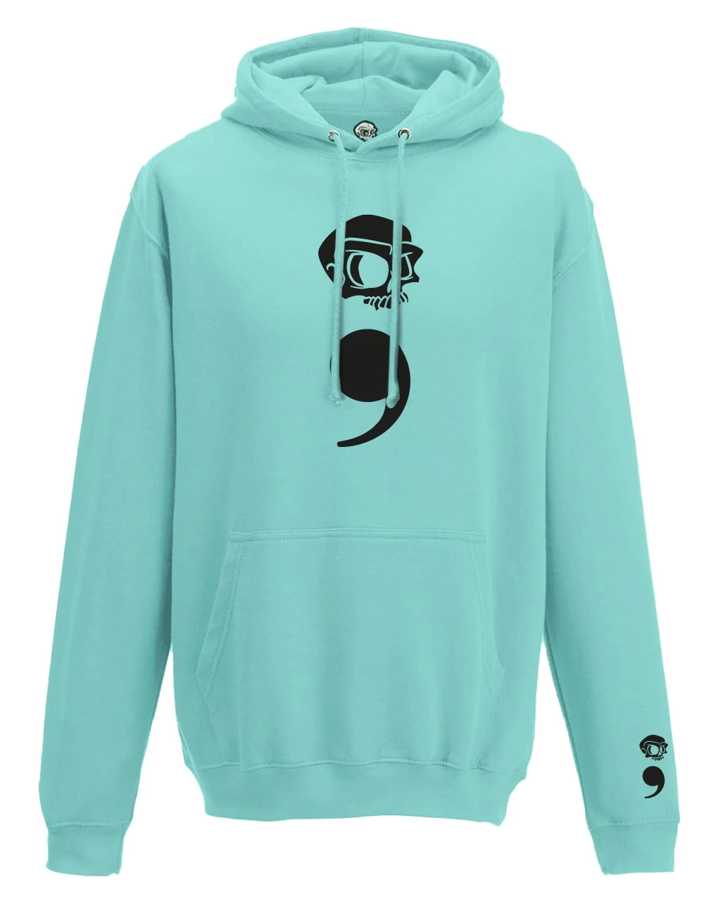 Semi Colon Mental Health Awareness Hoodie By Unsubtle Skulls