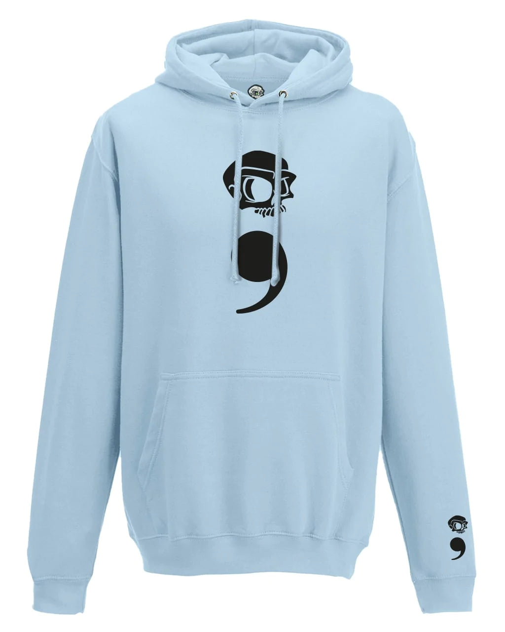 Semi Colon Mental Health Awareness Hoodie By Unsubtle Skulls