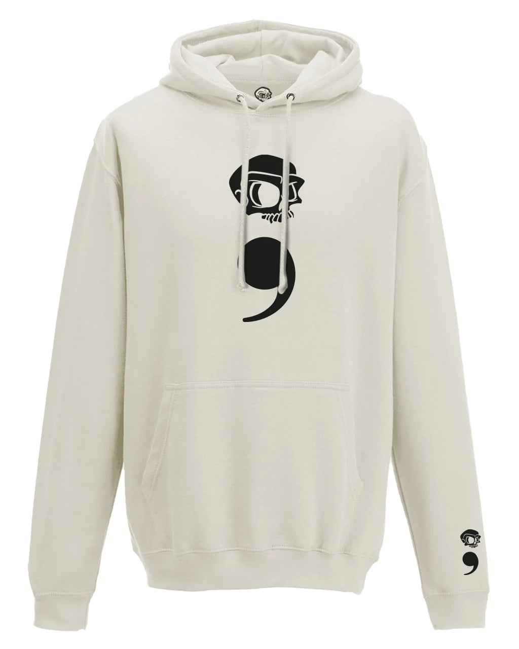 Semi Colon Mental Health Awareness Hoodie By Unsubtle Skulls