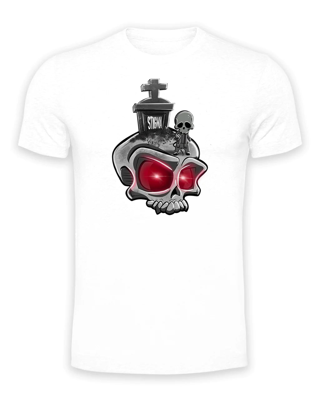 Death To Stigma Mental Health Awareness T-Shirt By Unsubtle Skulls