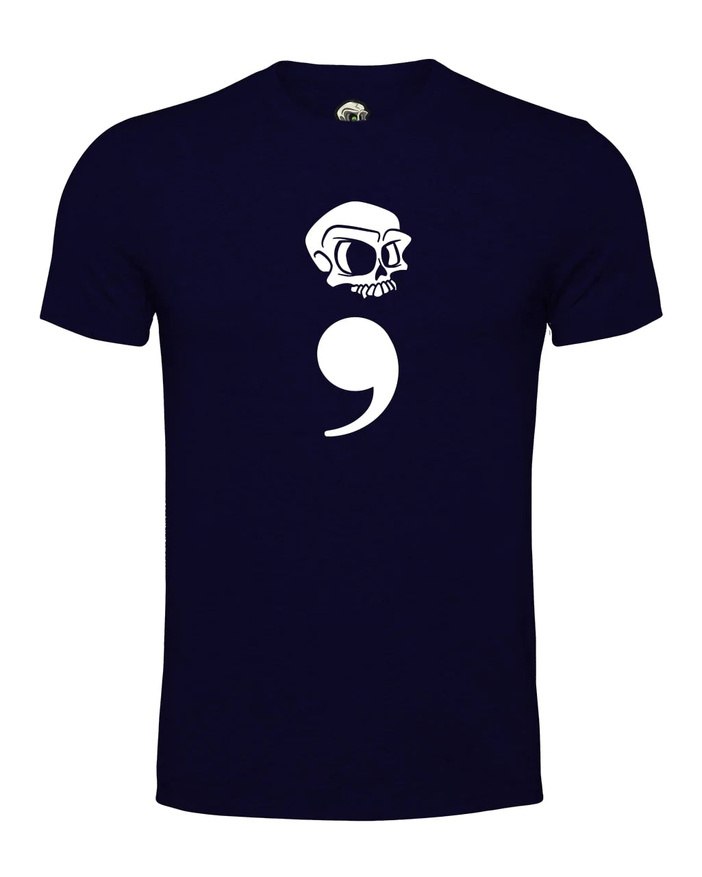 Semi Colon Mental Health Awareness T-Shirt By Unsubtle Skulls