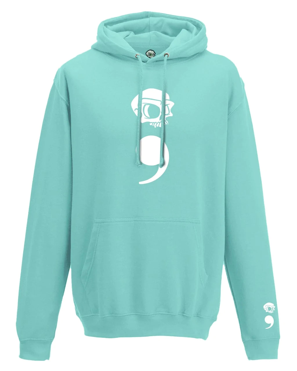 Semi Colon Mental Health Awareness Hoodie By Unsubtle Skulls