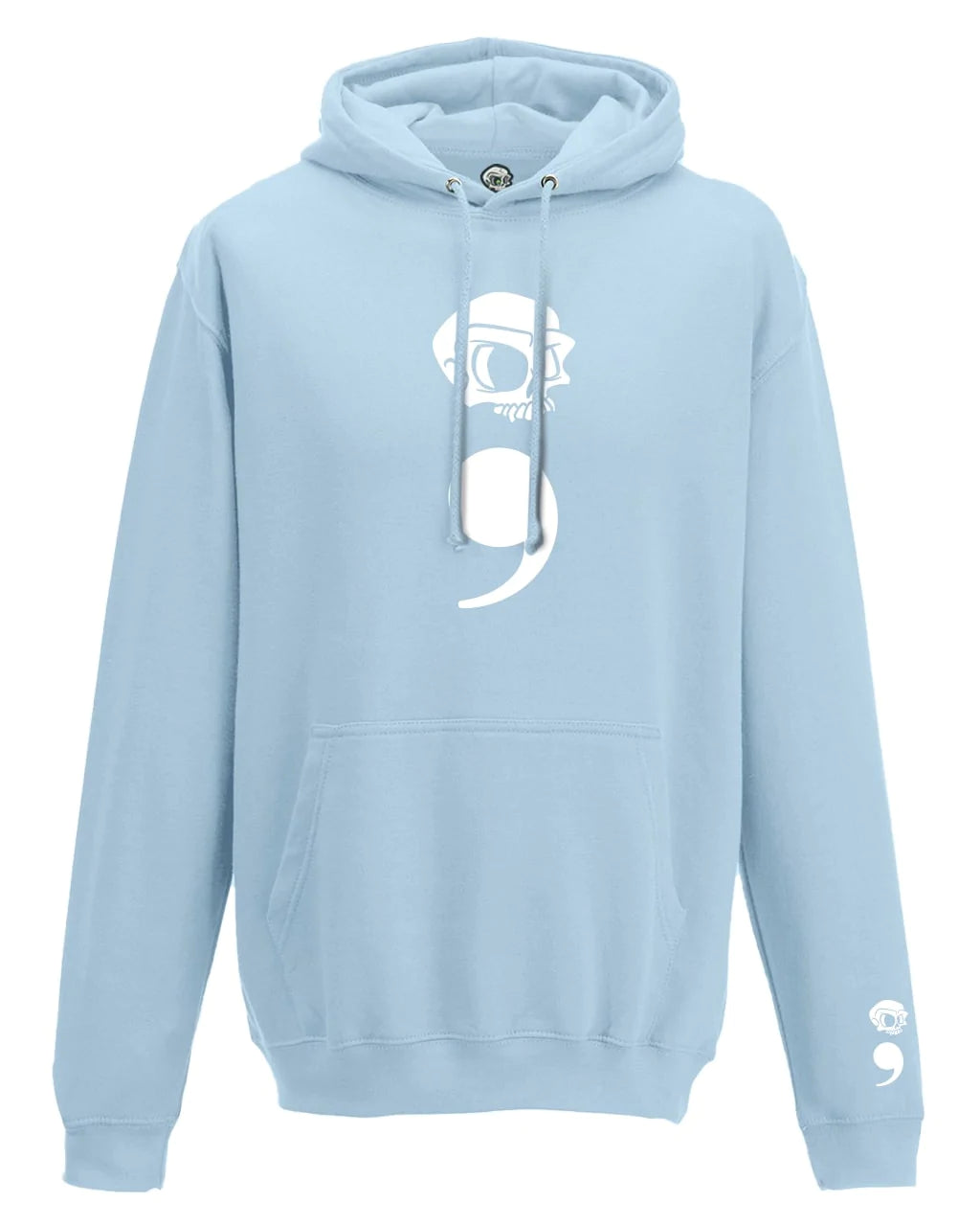 Semi Colon Mental Health Awareness Hoodie By Unsubtle Skulls