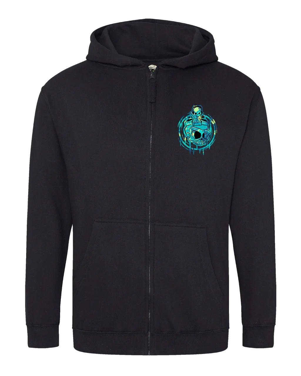 DJ Mental Health Awareness Full Zip Hoodie By Unsubtle Skulls