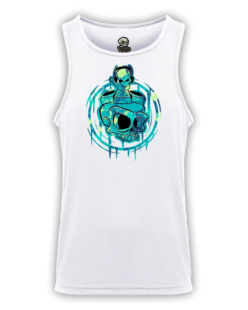 Depression Skull Mental Health Awareness Vest By Unsubtle Skulls