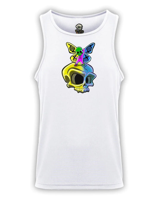 Down Syndrome Skull Mental Health Awareness Vest By Unsubtle Skulls
