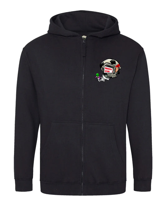 Kids Football Mental Health Awareness Full Zip Hood By Unsubtle Skulls