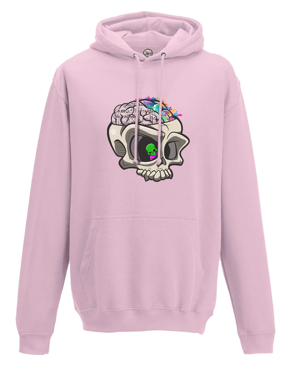Pink ADHD Mental Health Awareness Hoodie By Unsubtle Skulls