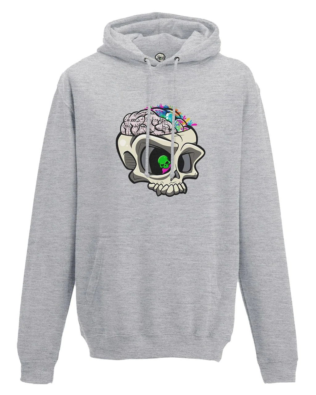 Heather Grey ADHD Mental Health Awareness Hoodie By Unsubtle Skulls