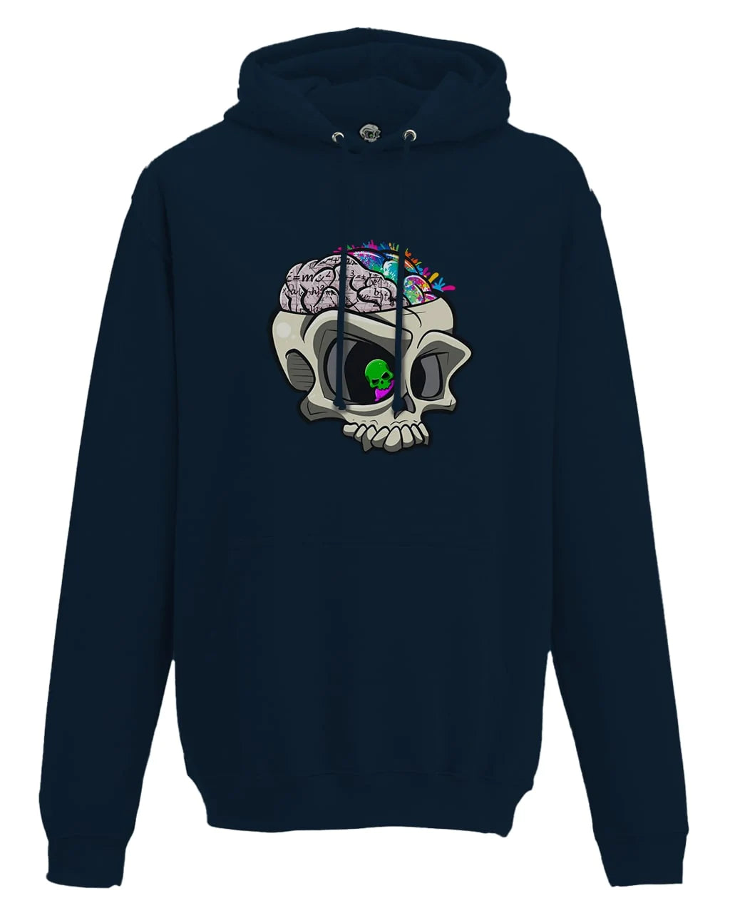 Navy ADHD Mental Health Awareness Hoodie By Unsubtle Skulls