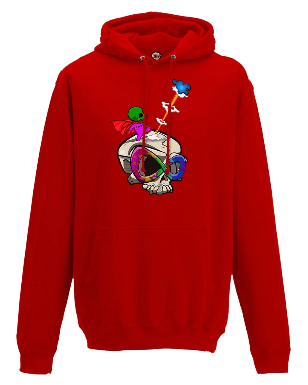 Autism Mental Health Awareness Hoodie By Unsubtle Skulls