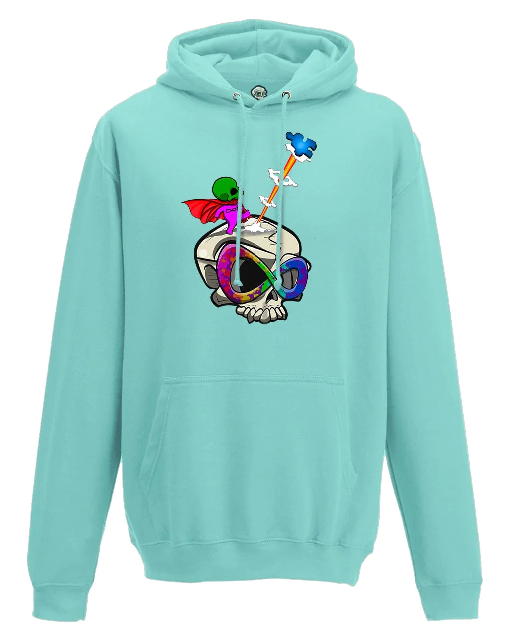 Autism Mental Health Awareness Hoodie By Unsubtle Skulls