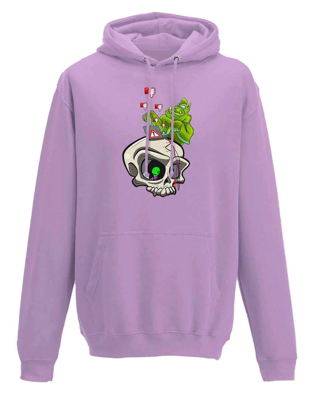 Lavender Internet Troll Cyberbullying Awareness Hoodie By Unsubtle Skulls