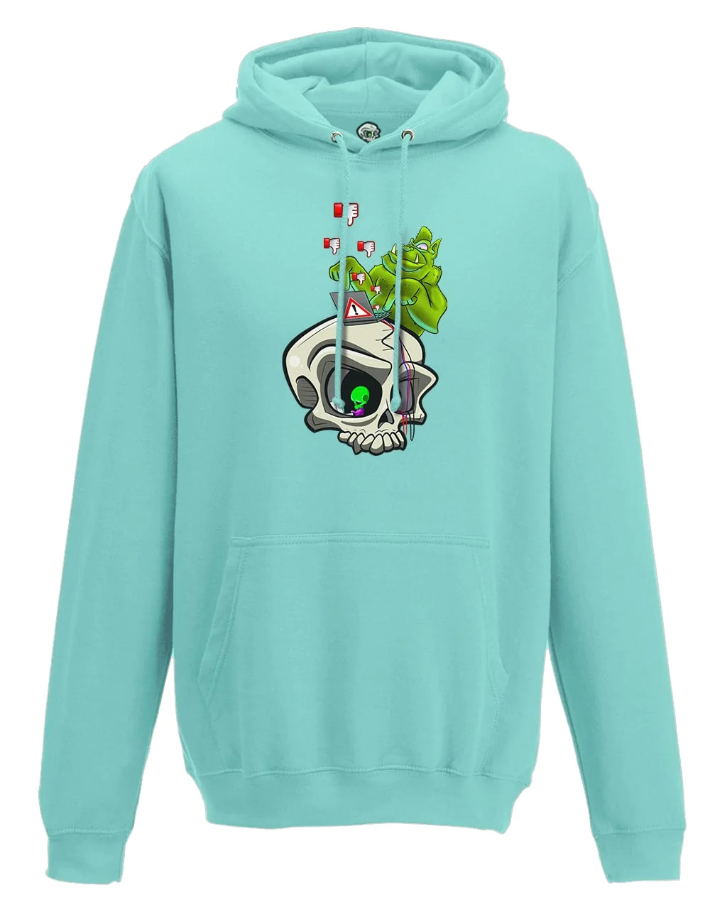 Peppermint Internet Troll Cyberbullying Awareness Hoodie By Unsubtle Skulls