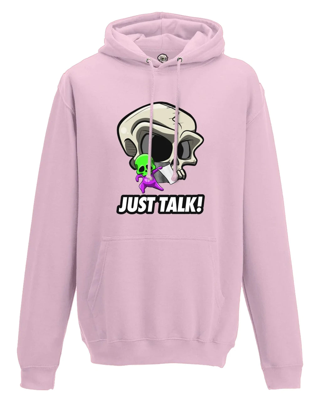 Just Talk Mental Health Awareness Hoodie By Unsubtle Skulls
