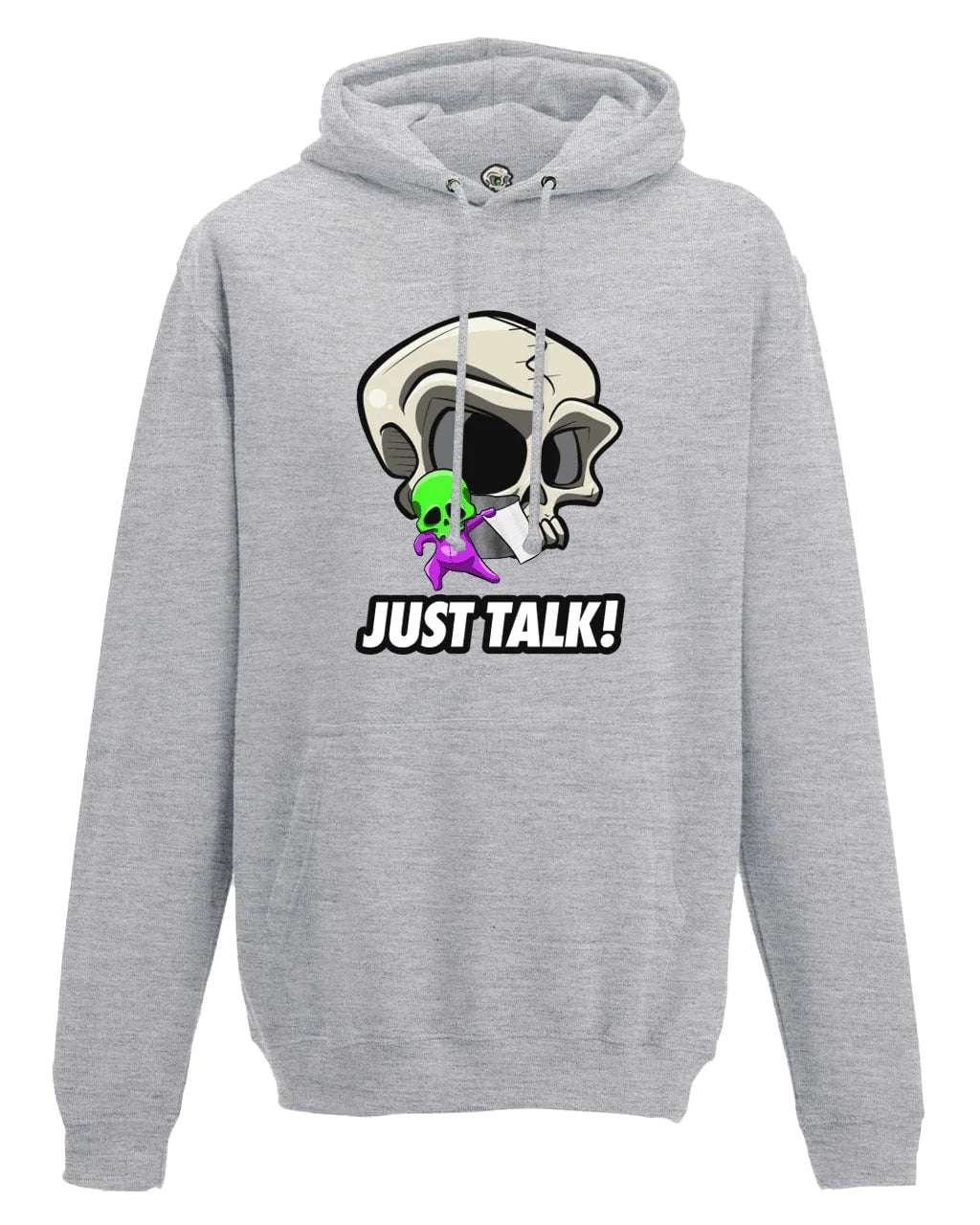 Just Talk Mental Health Awareness Hoodie By Unsubtle Skulls