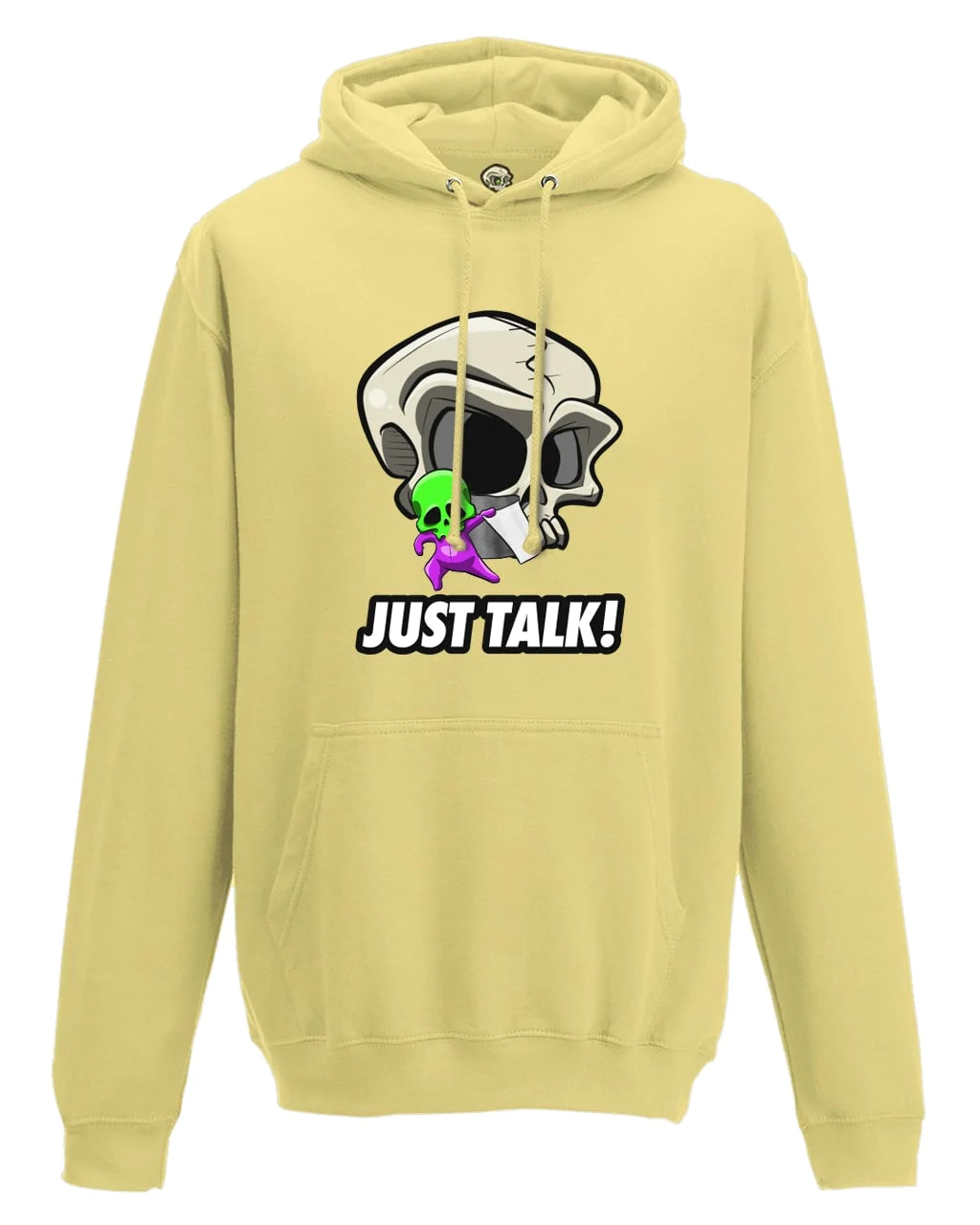 Just Talk Mental Health Awareness Hoodie By Unsubtle Skulls