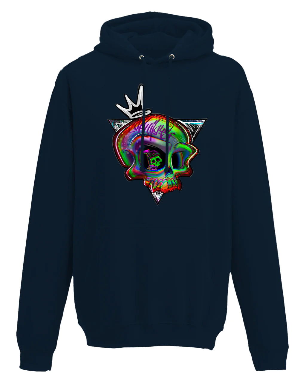 Addiction Skull Mental Health Awareness Hoodie By Unsubtle Skulls