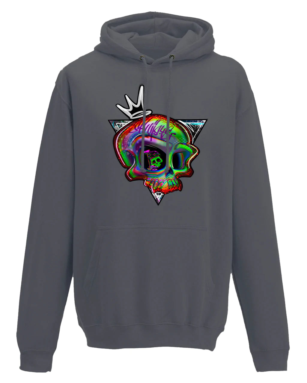 Addiction Skull Mental Health Awareness Hoodie By Unsubtle Skulls