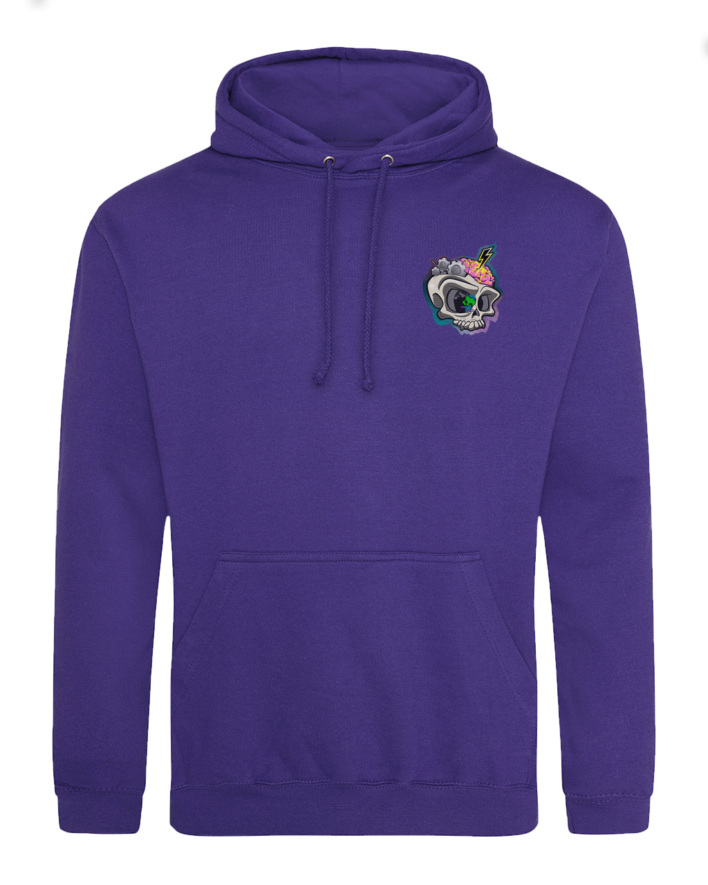 Epilepsy Left Breast Skull Hoodie / Mental Health Awareness