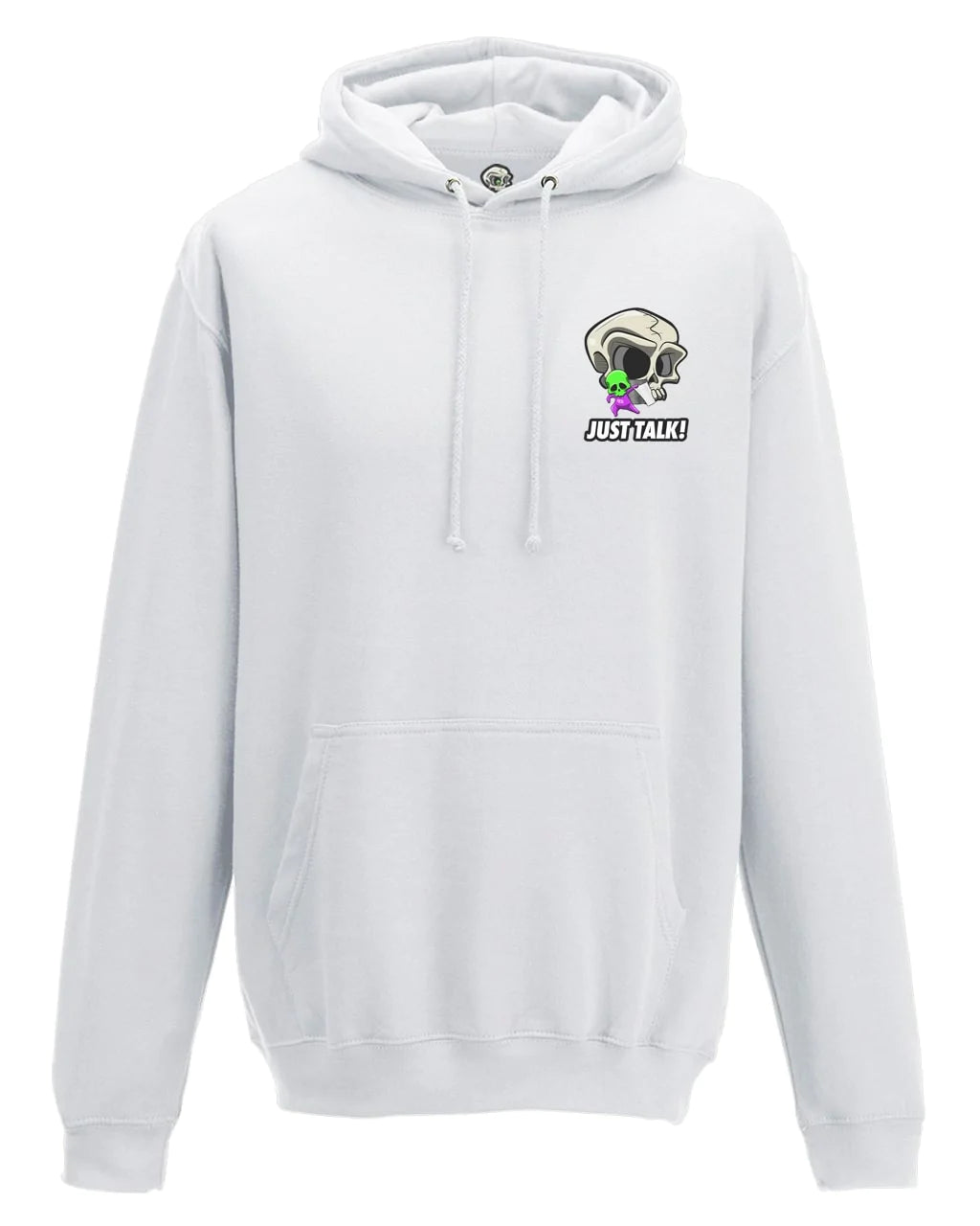 Just Talk Mental Health Awareness Hoodie By Unsubtle Skulls