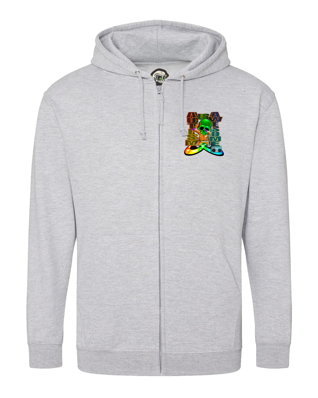 Autism Mental Health Awareness Full Zip Hoodie By Unsubtle Skulls