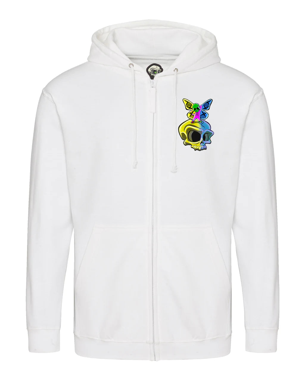 Down Syndrome Full Zip Hoodie By Unsubtle Skulls