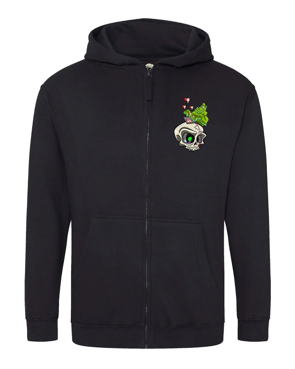 Kids Internet Troll Mental Health Awareness Full Zip Hood By Unsubtle Skulls