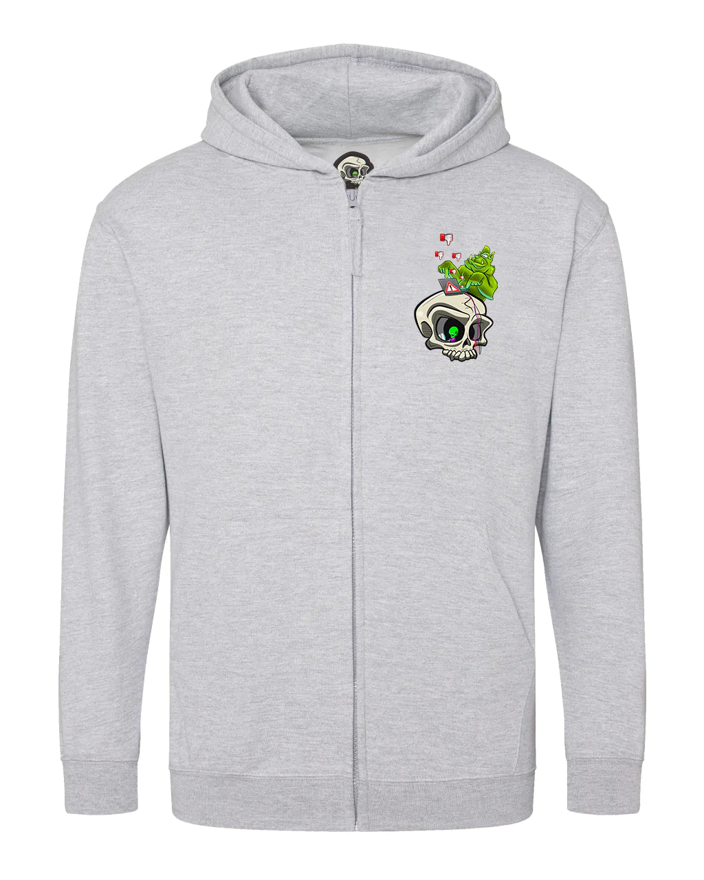 Kids Internet Troll Mental Health Awareness Full Zip Hood By Unsubtle Skulls