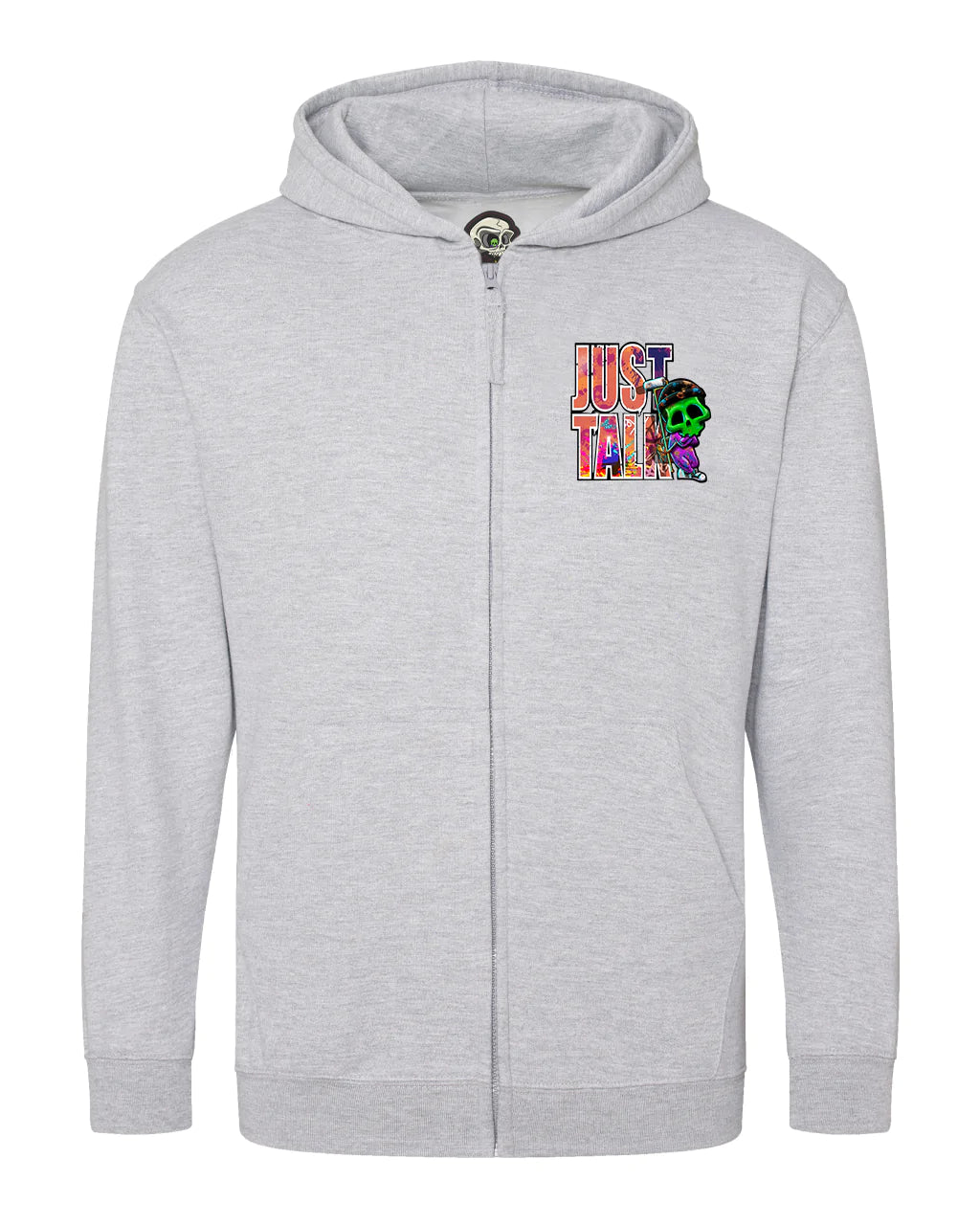 Kids Just Talk A-Wear Mental Health Awareness Full Zip Hood By Unsubtle Skulls