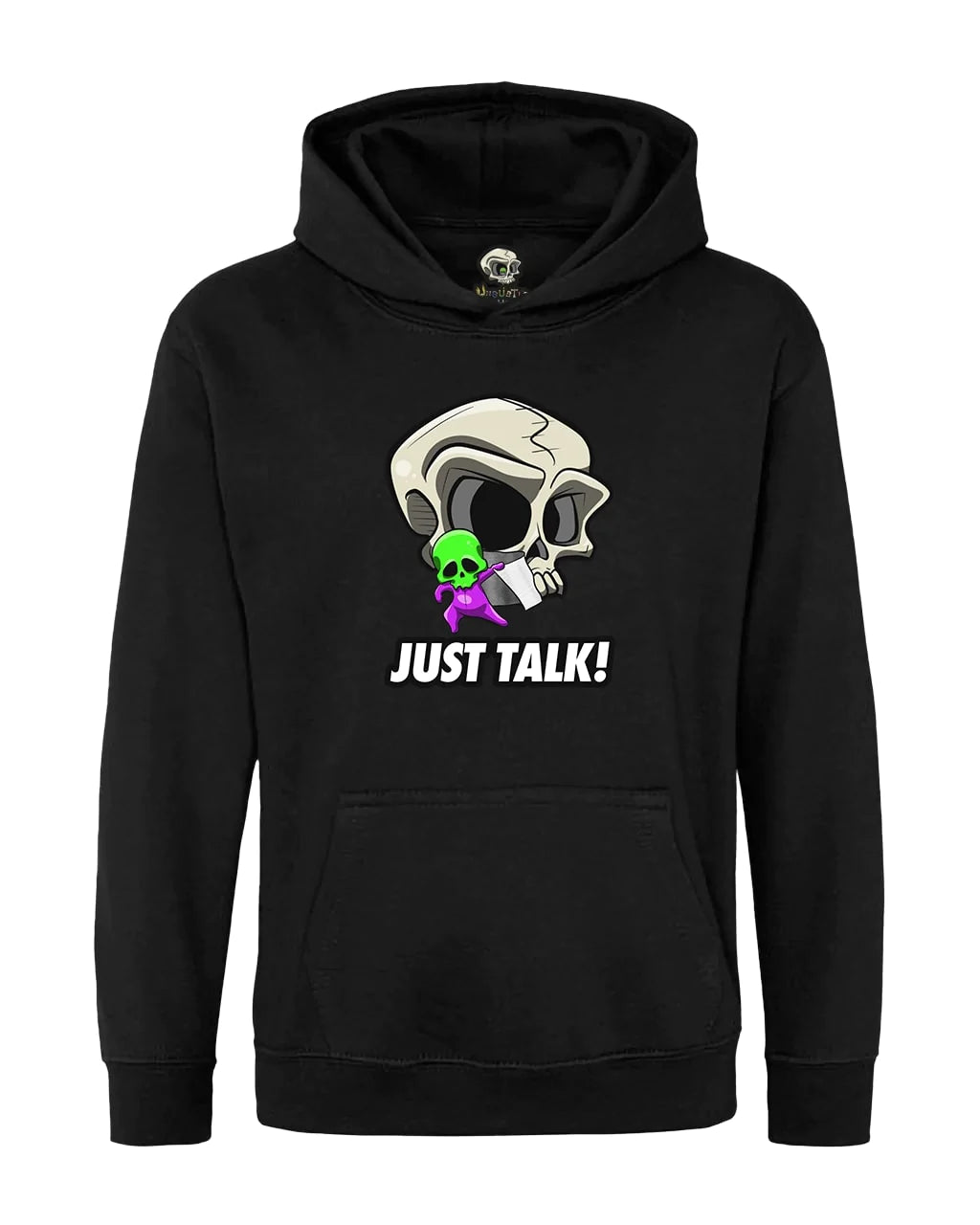 Kids Just Talk Skull Mental Health Awareness Hoodie By Unsubtle Skulls