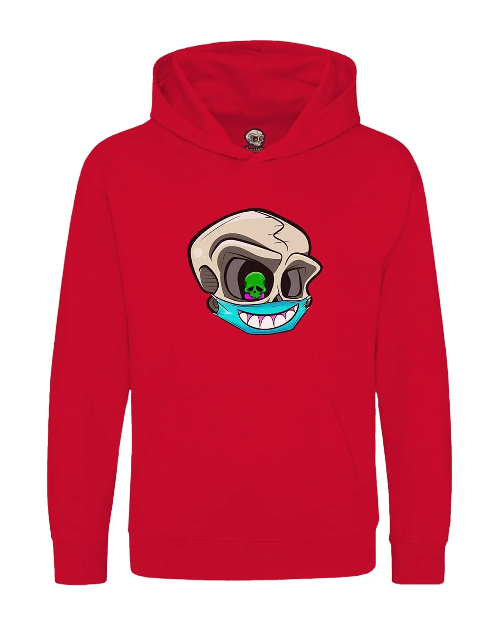 Kids Never Trust A Smile Skull Mental Health Awareness Hoodie By Unsubtle Skulls