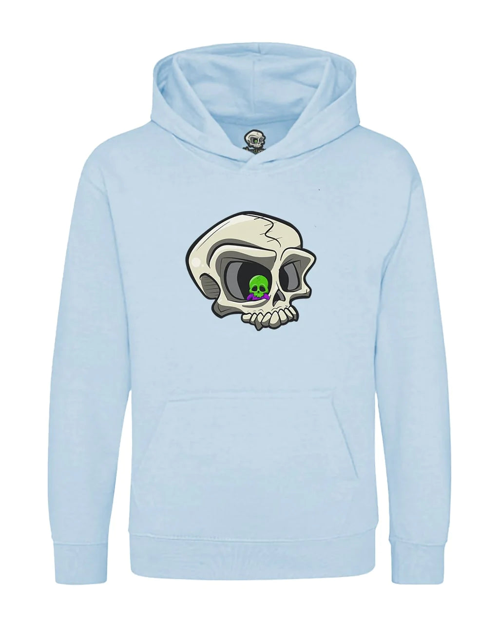 Kids Original Skull Mental Health Awareness Hoodie By Unsubtle Skulls
