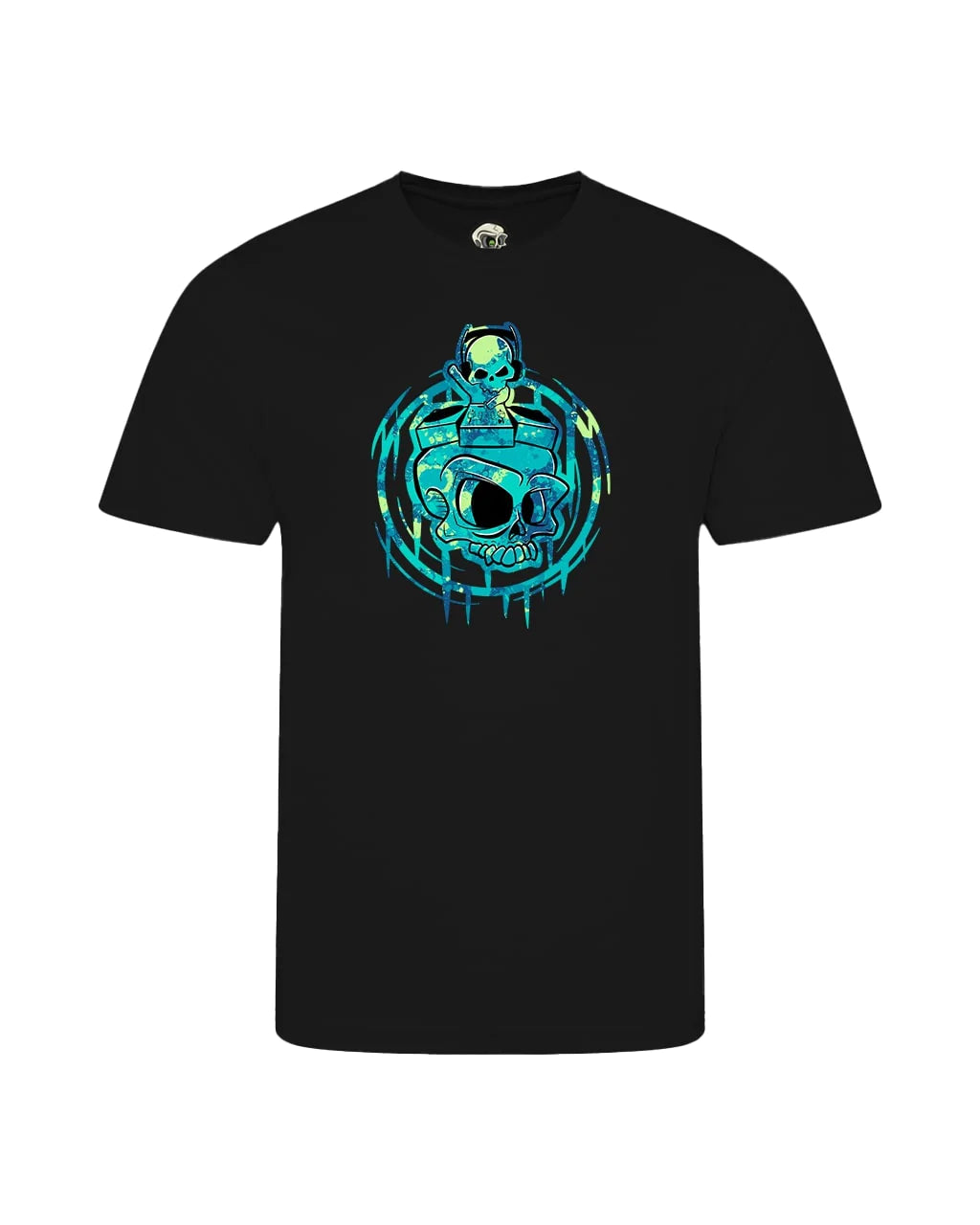 Kids DJ Skull Mental Health Awareness T-Shirt By Unsubtle Skulls