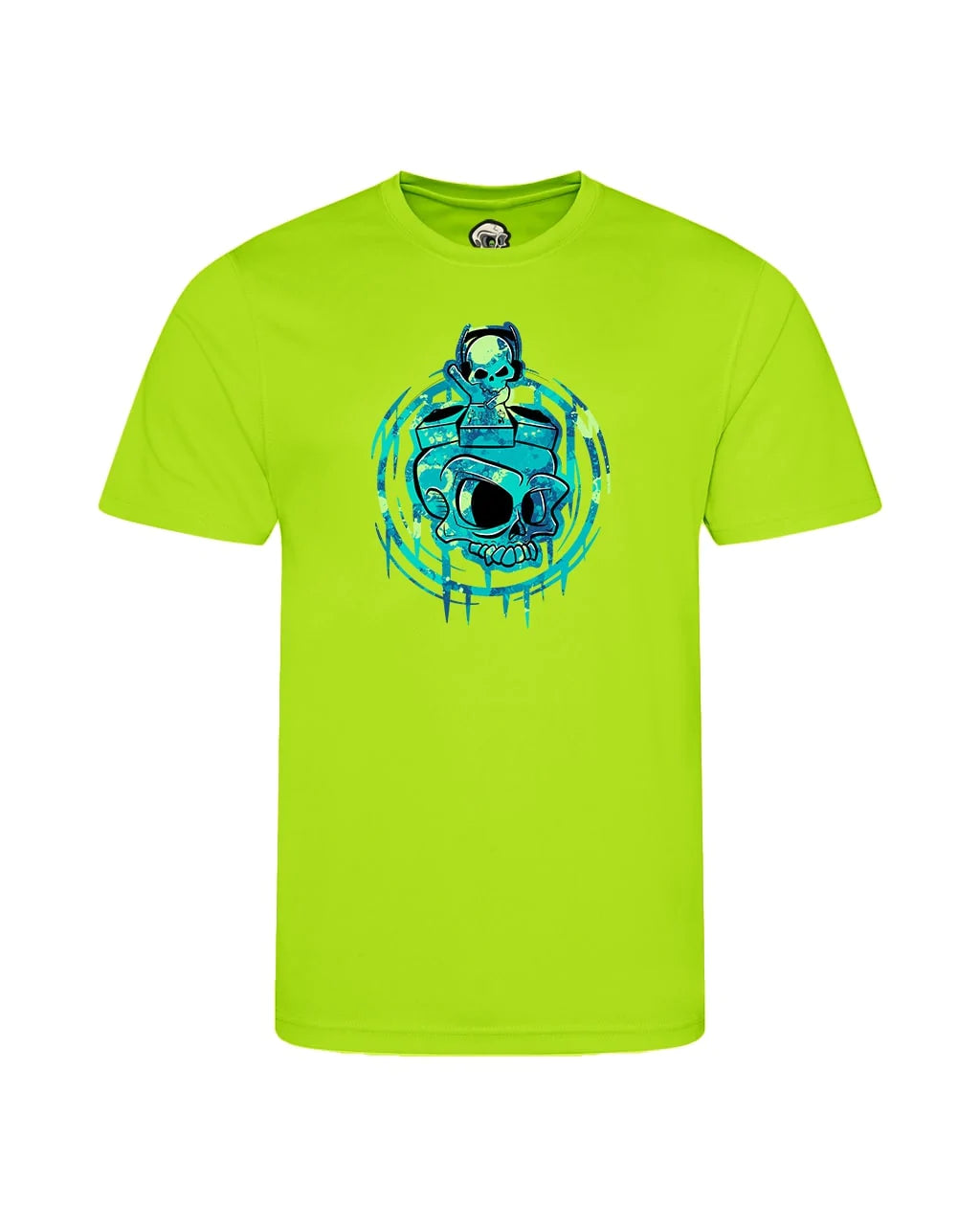 Kids DJ Skull Mental Health Awareness T-Shirt By Unsubtle Skulls