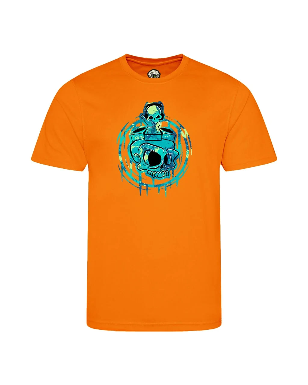 Kids DJ Skull Mental Health Awareness T-Shirt By Unsubtle Skulls