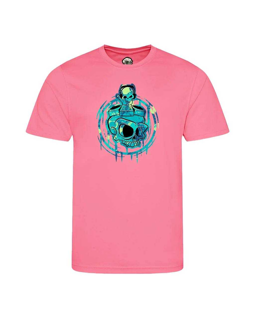 Kids DJ Skull Mental Health Awareness T-Shirt By Unsubtle Skulls