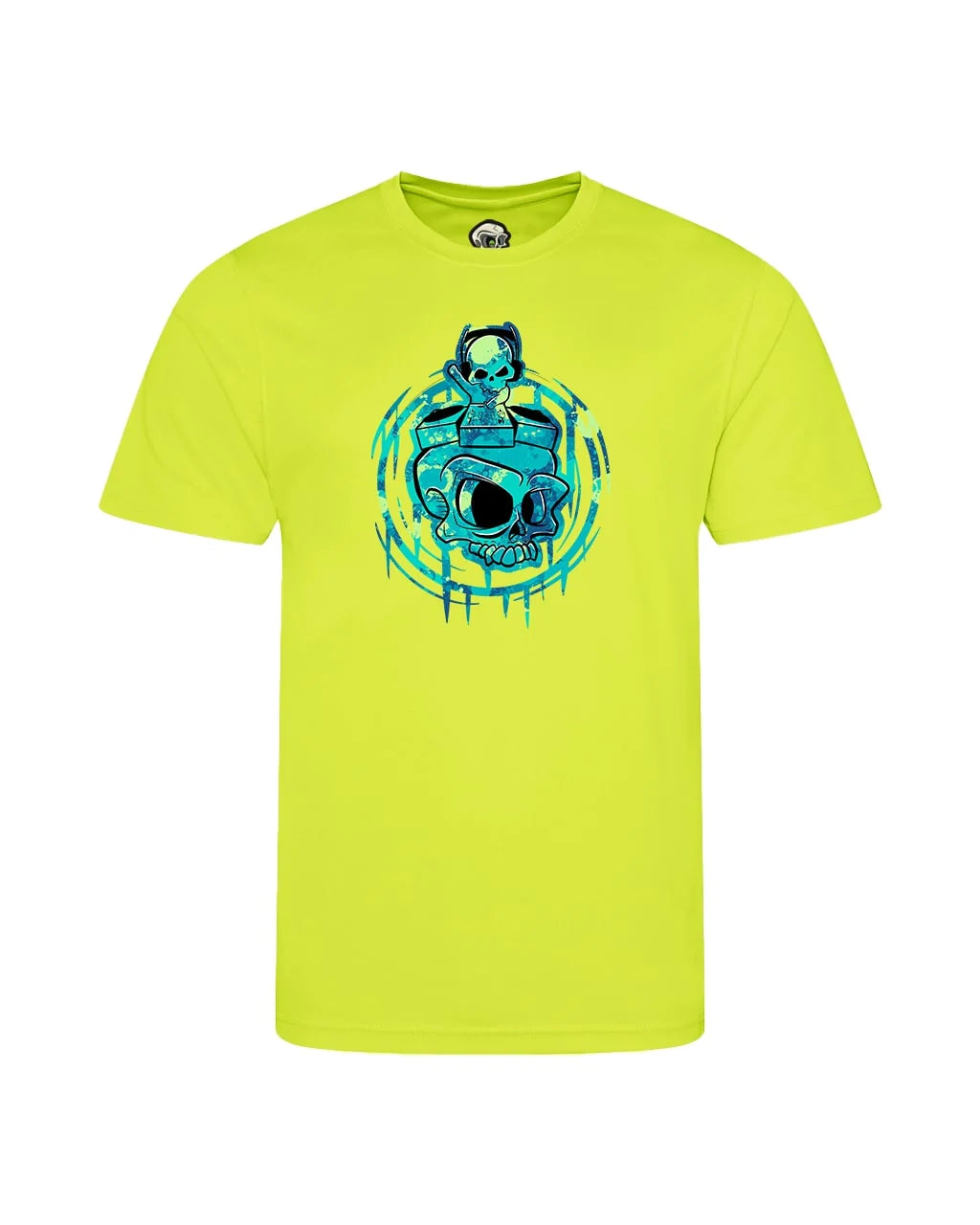 Kids DJ Skull Mental Health Awareness T-Shirt By Unsubtle Skulls